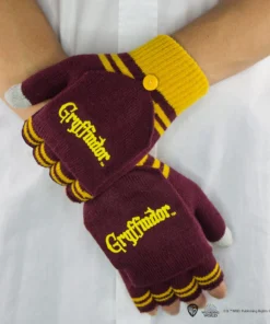 Alternative view of Gloves Mitten Fingerless - Gryffindor