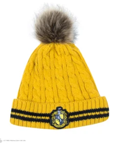 Pompom Beanie Hufflepuff