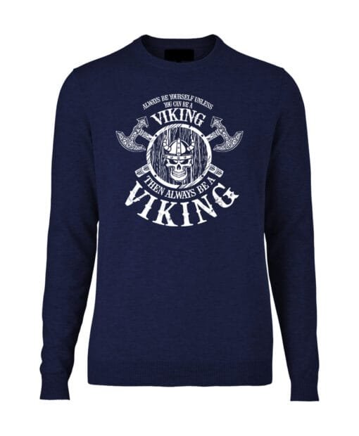Navy Blue be Viking with Axe Jumper