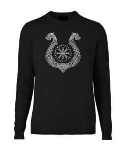 Black Runic Boat Jumper