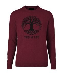 Maroon Tree of Life Jumper