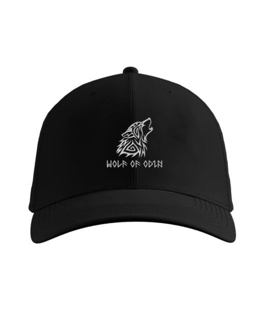 Black-White Wolf of Odin Viking Baseball Cap