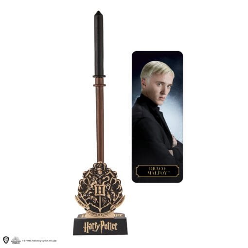 Draco Malfoy Wand Pen with Stand& Lenticular Bookmark