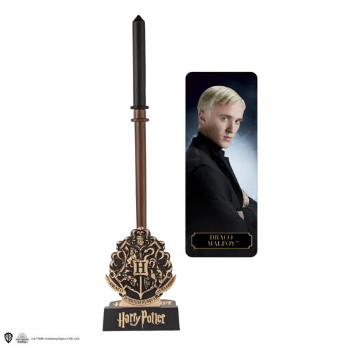 Draco Malfoy Wand Pen with Stand& Lenticular Bookmark