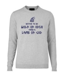 Grey Melange Wolf of Odin Jumper