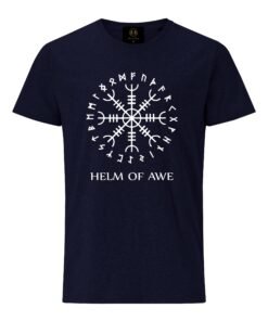 Navy Blue Helm of Awe T-Shirt