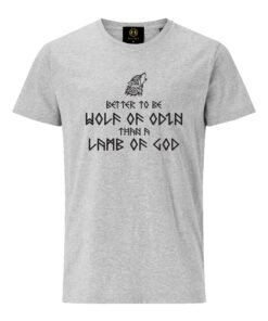 Grey Melange Wolf of Odin T-Shirt