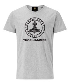 Grey Melange Thor Hammer T-Shirt