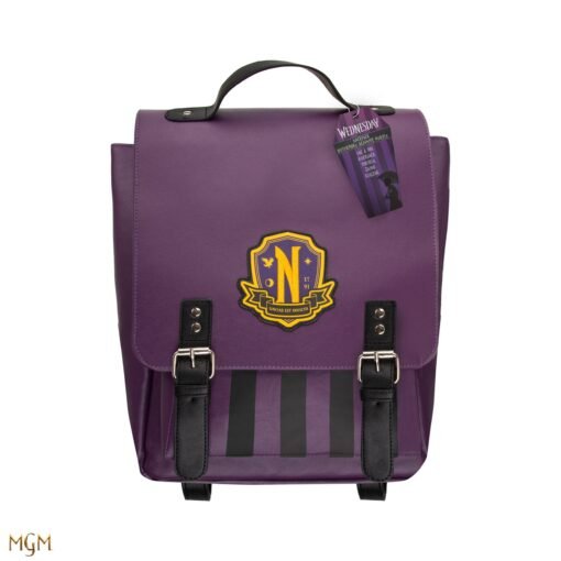 Wednesday-Backpack Nevermore Academy Purple