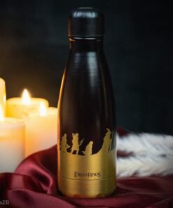 Alternative view of Water Bottle Fellowship of the ring Gold