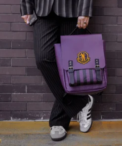 Alternative view of Wednesday-Backpack Nevermore Academy Purple