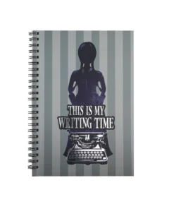 Soft cover Notebook Wednesday this is my writing time purple