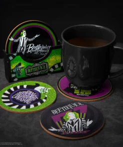 Alternative view of Set of 4 Beetlejuice Coasters