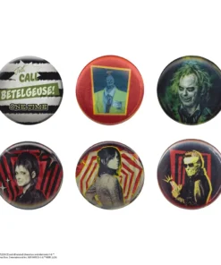 Set of 6 Beetlejuice Lenticular Badges