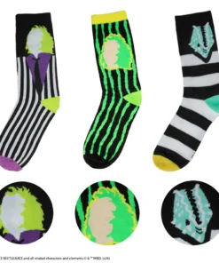 Set of 3 Beetlejuice Socks