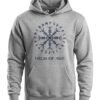 Grey Melange Helm of Awe Hoodie