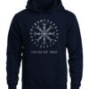 Navy Blue Helm of Awe Hoodie