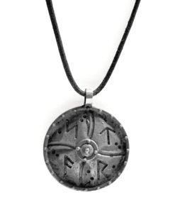Viking Runic Shield Pendant