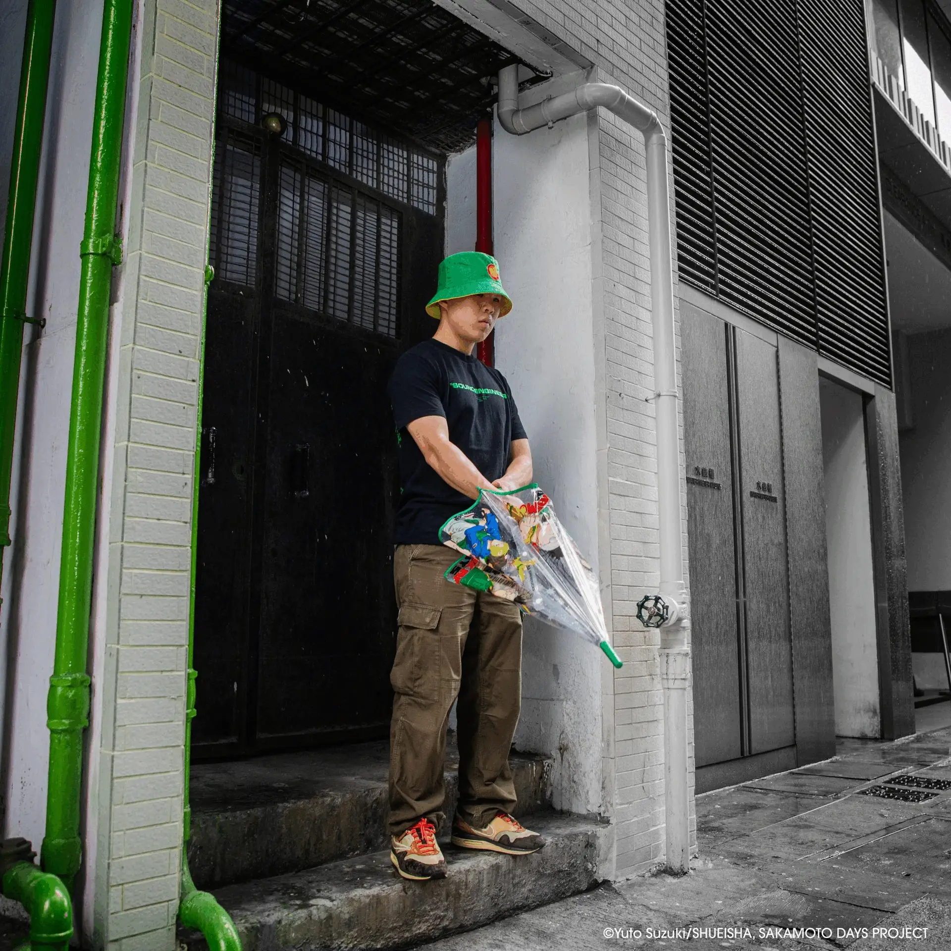 Sakamoto Sidekick Club Transparent Umbrella